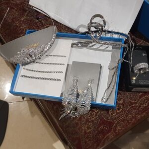 Lot of Glammed out Wedding party Cinderella theme Bday parties seXXy rhinestones